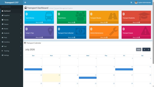 School Transport Management System